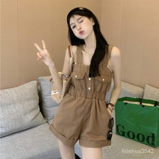점프수트 후드집업 아노락지퍼 반팔 모레츠H오버핏 3컬러 상품 이미지