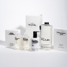 프리덕 의류 케어 SET (홈드라이세제 가죽클리너 얼룩제거제 2종 이염방지시트지), 2개, 1L