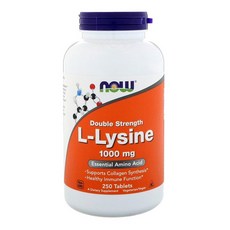 나우푸드 L-라이신 1000mg 250정 1개 L-lysine, 1세트