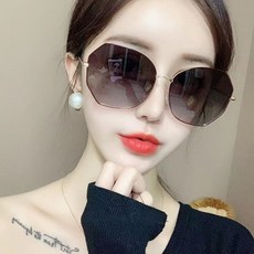 others 발문 도 2020 불규칙 프레임 한국 판 여성 편광 선글라스 왕 레 드 와 동일 한 자외선 차단 그레이 블랙 골