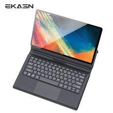 [신규등록]EKASN 2021형 10.8 10코어 2 IN 1 4+64GB WIFI 멀티미디어 태블릿PC + 전용 도킹 키보드 YQB17, 그레이