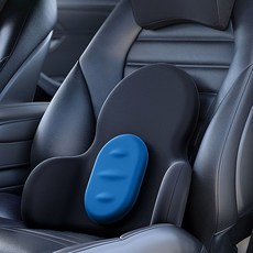 란닝비아 차량용 허리보호쿠션 메모리큐브 등받이쿠션 가능조절 허리베게