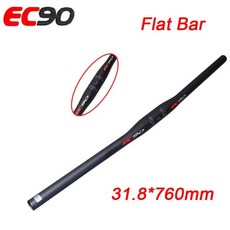 ec90 풀 카본 mtb 핸들바 25.4mm 31.8mm 자전거 탄소섬유 660 760mm, 편평한 31.8-760mm, 1개