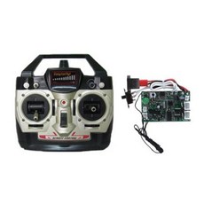 원격 컨트롤러 송신기 + 더블 호스 9050 RC 헬리콥터 용, 한개옵션0, 1개