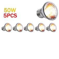 파충류 램프 거북이 전구 난방 양서류 도마뱀 온도 제어, 1개, 8.50w 5pcs