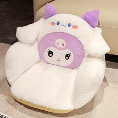 TANC시나모롤 의자 방석 쿠로미 소파 등받이 일체 마이멜로디 인형 등쿠션, 9. 쿠로미가시나모롤로변신