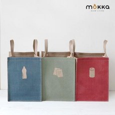 쥬트 컬러 분리수거함 3colors