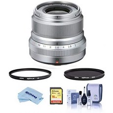 Fujifilm XF 23mm (35mm) F2R WR Lens Silver - Bundle with Hoya 43mm 10-Layer HMC Multi-Coated UV Fi, One Color_One Size, 상세 설명 참조0, One Size