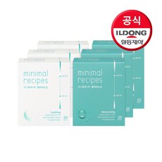 [일동제약]미니멀레시피 생리티슈/여성청결티슈 20매입(개별포장) 3개, D타입(덱스판테놀)