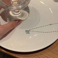 리얼화이트골드목걸이