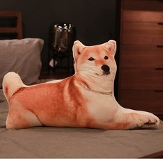 바디플로우 바디필로우 다리베개 실물강아지쿠션, 시바_80cm