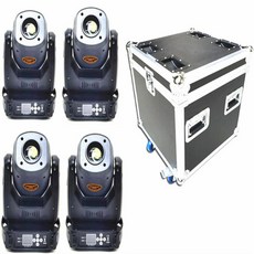 lofty LED 150W 무빙 헤드 고보 라이트 로토 5 페이스 로토프리즘 DMX 컨트롤러 스팟 디스코 Dj 무대 조명, [05] 4pcs and Flightcase, [04] UK Plug, 01 CHINA_04 UK Plug
