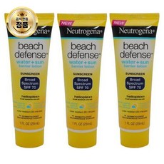 Neutrogena 뉴트로지나 비치 디펜스 선스크린 로션 SPF 70 여행용 1 oz (3 팩) X 2세트, 1개