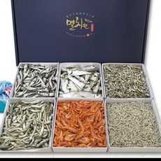건어물 6종 세트2 고급 명절 추석선물세트, 대멸치200g+중멸치200g+소멸치200g+, 1개