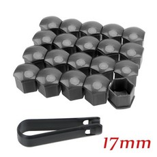 용품 자동차 휠 너트 캡 타이어 허브 나사 녹 방지 보호 커버 장식 액세서리 17mm 19mm 21mm 20 개, 20pcs gray 17mm, 01 20pcs gray 17mm