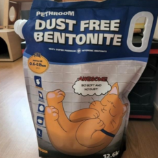  대용량 먼지제로 위생 벤토나이트 고양이 모래 파인 가는 입자 12.6kg 1개 사막화 방지, 2개 