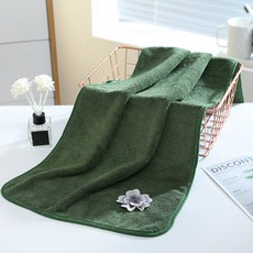 화려한 꽃 파이버 타올 T198A 물 흡수 노란색 분홍색 연보라 파란색 녹색 회색 빠른 건조 목욕 얼굴, 1개