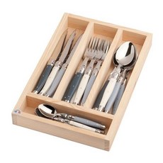 jeandubost 장듀보 라귀올 아뜰리에 우드 케이스 커트러리 세트 3컬러 4인조 24pcs