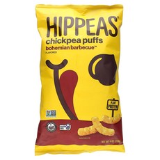 Hippeas 병아리콩 퍼프 보헤미안 바비큐 113g(4oz), 1개