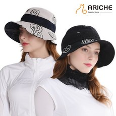 [아리체]구름 옆트임 벙거지 여성 골프 간절기 여름 모자, 단품