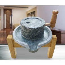 가정용 미니 맷돌 여름철 콩국수 수제 두부 돌절구 천연석 맷돌 커피 온가족 보양식