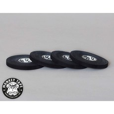 Monkey Tape®-0.3 인치 테이프 4 롤 검은 색 15 야드