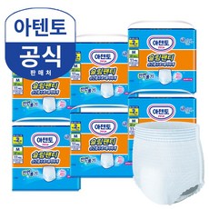 아텐토 성인기저귀 1박스 장시간팬티 / 슬림팬티, 중형, 6개, 11매입, 슬림팬티 중형