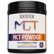 조우뉴트리션 Zhou Nutrition MCT Oil Powder Prebiotic Acacia Fiber 조우 뉴트리션 MCT오일 프리바이오틱스 아카시아 파우더 분말 14.5oz(411g), x, 1개