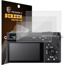 Mr.Shield 3-PACK 소니 알파 A6600 A6100 A6400 A6000 A6300 NEX-7 NEX-3N NEX-5 NEX-6L용 화면 보호기 a6500 a5100, Mr.Shield 3-PACK 소니 알파 A6600 A