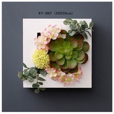 3D 벽걸이 이끼액자 선물 천연 북유럽 인테리어 새집 집들이, 067핑크#20X20cm, 1개