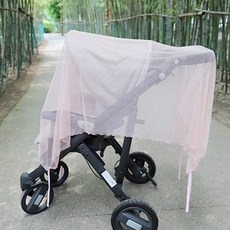 유모차 레이스덮개 모기장 햇빛가리개 휴대용 블랭킷, 1개