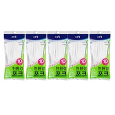 크린랩 친환경 포크 10개입 /일회용 야외용, 5개