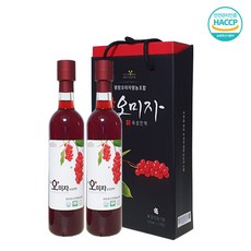 평창 오미자 숙성진액 500ml x 2개(선물세트) 오미자청 원액