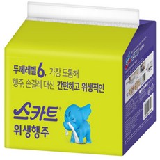 스카트 다용도 위생 행주 100매 두께레벨6 강한 흡수력 빨아쓰는 행주/ 스카트 행주, 1개, 100장
