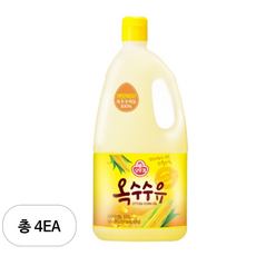 오뚜기 옥수수유, 4개, 1.8L