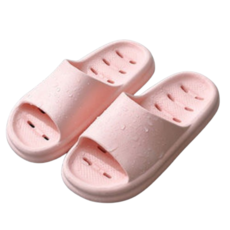 디어모어 미끄럼방지 물빠짐 욕실화 화장실슬리퍼, 1개, 심플욕실화 핑크