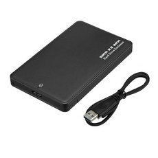 외장 백업 하드 드라이브 케이스 2TB USB 3.0 인클로저 2.5인치 휴대용 HDD SATA SSD