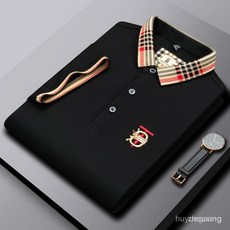 웨어 이월상품 남성 명품골프웨어 남자 명품티셔츠 폴로 티셔츠 이월상품, 블랙