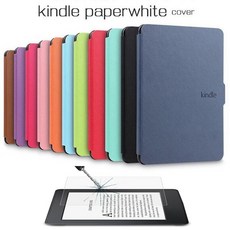 아마존 킨들 페이퍼화이트4 보호 커버 케이스 10세대 2019형 PQ94WIF 강화유리보호필름, 케이스_연두