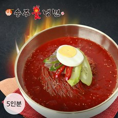 [송주불냉면] 매운 양념 물냉면 5인분 리뷰후기