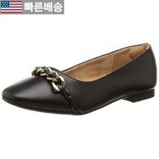 [락포트 정품] Rockport 여성용 Zoie 체인 발레 플랫 블랙 가죽 9 567294, 7, Black Leather, Black Leather