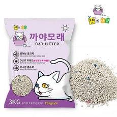 까야 고양이모래 3kg 오리지날 먼지없는 벤토나이트_BL