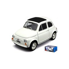 1965 FIAT 500 F 화이트 1/18 SCALE 다이캐스트 모델 CAR 모델 BY BBURAGO 12020