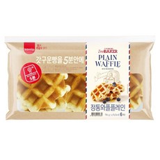 냉동6입) 삼립 정통와플 플레인 ( 360g/6개입) *1봉, 6개
