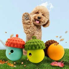 올투펫 안전한 실리콘 도토리 노즈워크 볼, 도토리(그린), 1개