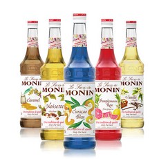 모닌 MONIN 바닐라 카라멜 헤이즐럿 커피 시럽 모음, 01번 그레나딘시럽 700ml