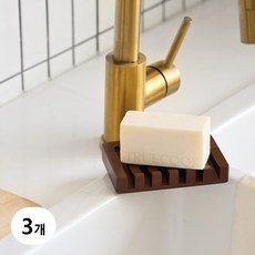 트루쿡 워싱바 나무 받침 케이스, 3개, 카본 아카시아