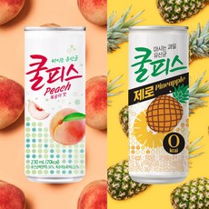 동원 쿨피스 제로 복숭아 파인애플 230ml 혼합 30캔 음료수 쿨피스캔 캔음료, 30개
