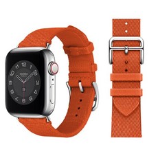 Correa trenzada de nailon para iWatch pulsera deportiva de una sola vuelta de 38mm y 42mm para Apple, 주황색, 42mm 또는 123