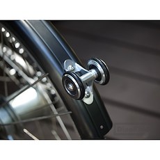  유니온잭 이지휠 접이식 미니벨로 자전거 머드가드 휠 36mm Mudguard Wheel 다혼 브롬톤 위미바이 메디슨, 04. 블랙 더블 휠 